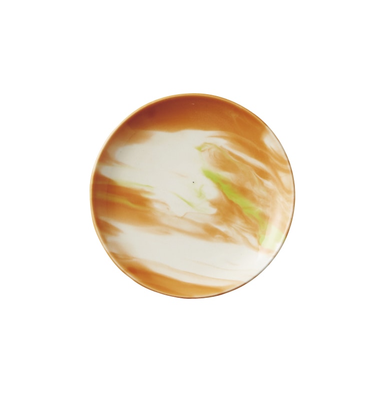 丸モ高木陶器 マーブルオレンジデミタスカップソーサー※ソーサーのみ 4A140-16 1個（ご注文単位1個）【直送品】