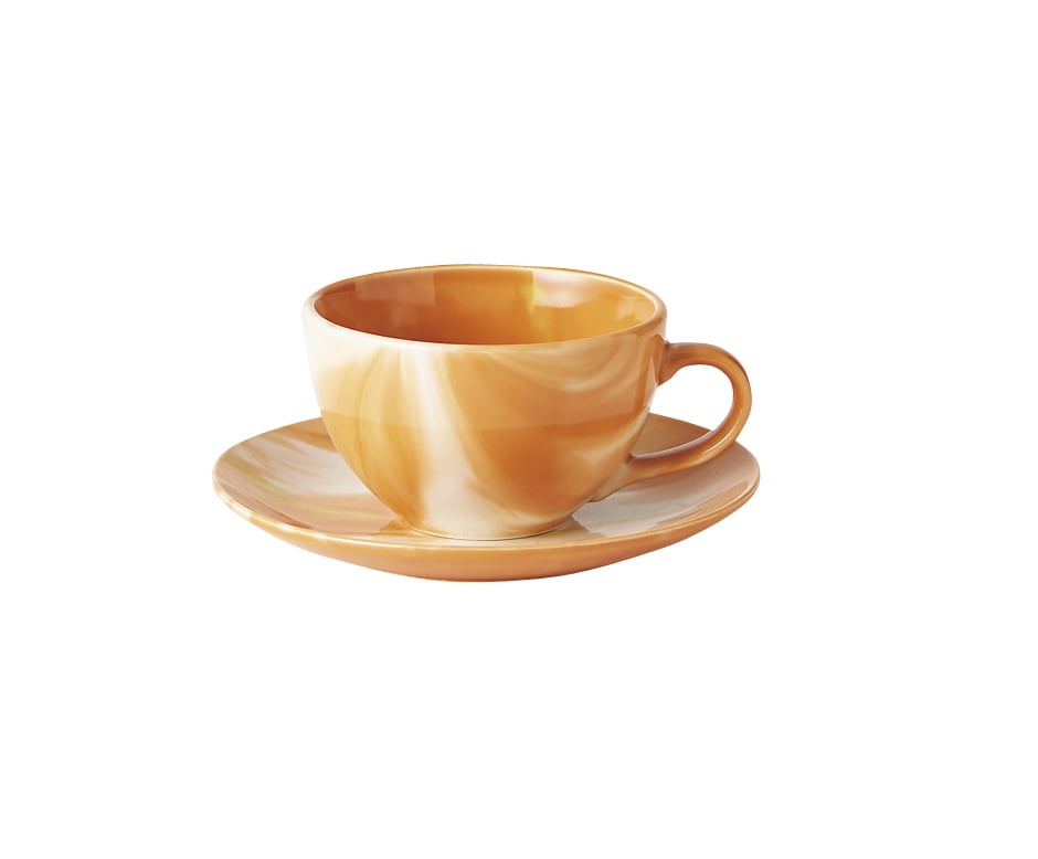 丸モ高木陶器 マーブルオレンジコーヒーカップ※カップのみ 4A140-17 1個（ご注文単位1個）【直送品】