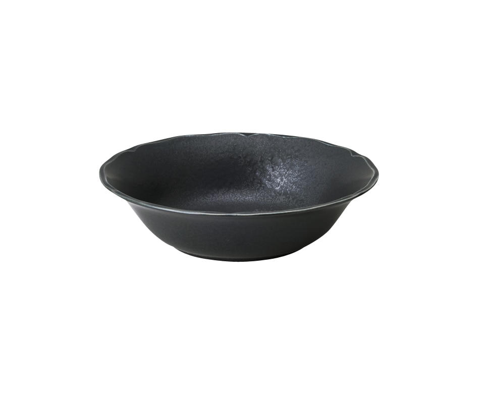 丸モ高木陶器 梨花オートミルBK（ブラック） 4A142-01 1個（ご注文単位1個）【直送品】