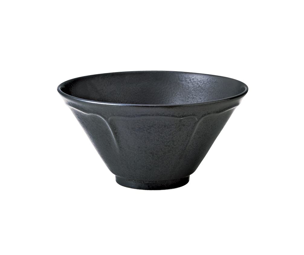 丸モ高木陶器 梨花ラーメン丼BK（ブラック） 4A142-17 1個（ご注文単位1個）【直送品】