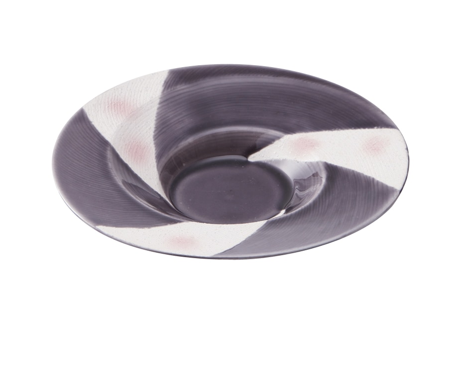 丸モ高木陶器 財富紫釉ラスター六玉皿 4A150-05 1個(ご注文単位1個)【直送品】