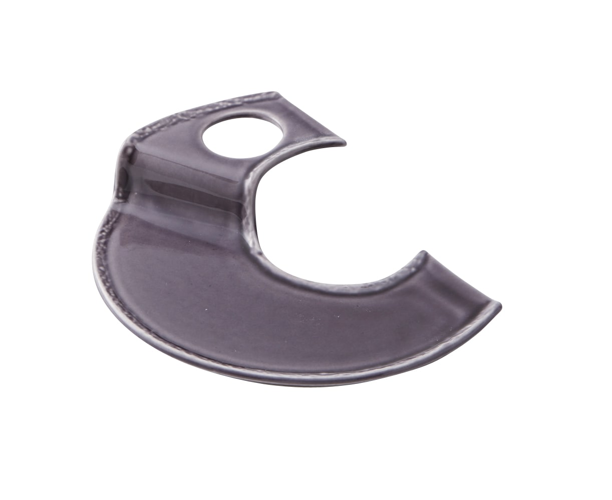丸モ高木陶器 財富紫釉U型プレート 4A150-07 1個(ご注文単位1個)【直送品】