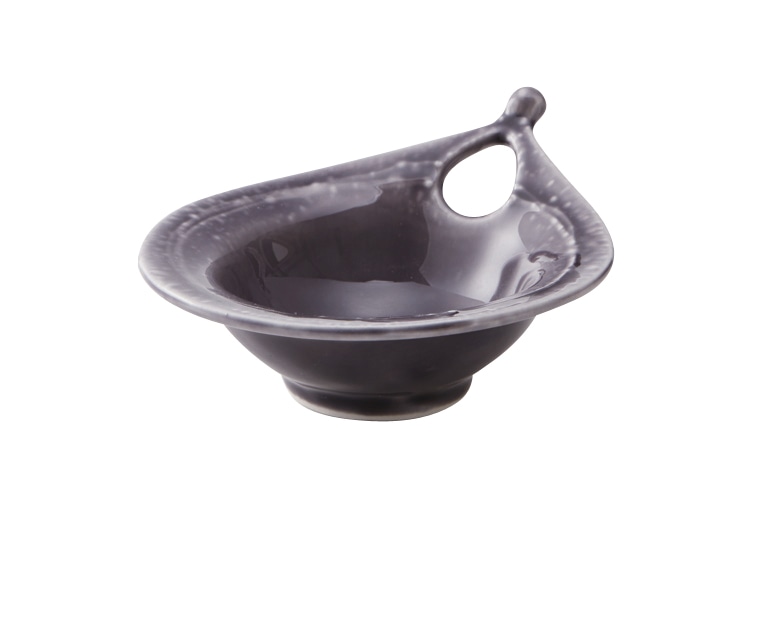 丸モ高木陶器 財富紫釉結び小鉢 4A150-08 1個(ご注文単位1個)【直送品】