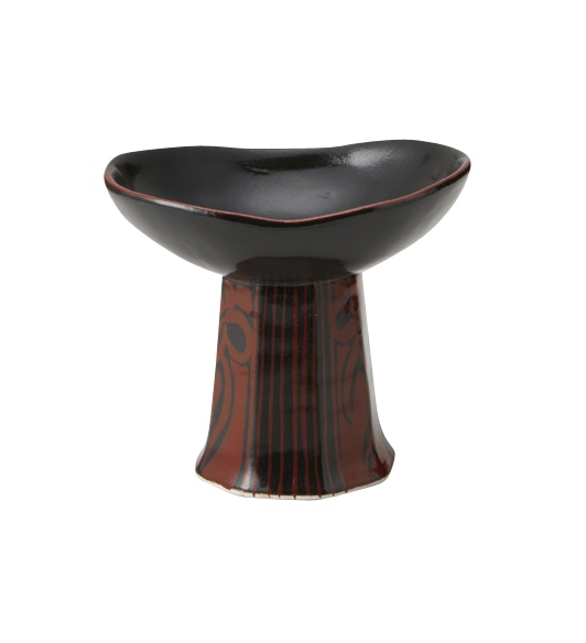 丸モ高木陶器 財富黒釉高浜小鉢 4A150-12 1個(ご注文単位1個)【直送品】