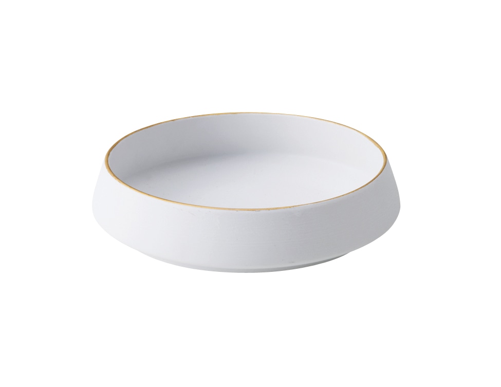 丸モ高木陶器 財富渕金ビスクマットくくり鉢（小） 4A150-16 1個（ご注文単位1個）【直送品】