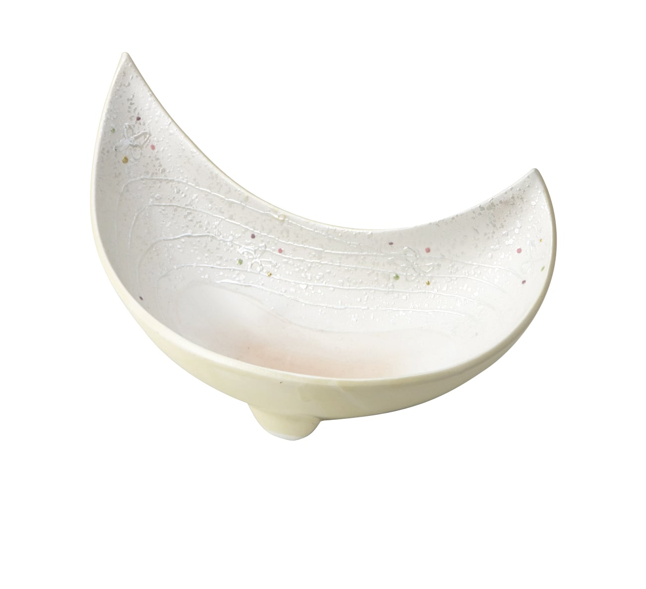 丸モ高木陶器 財富ラスター内オレンジ三日月 4A151-09 1個（ご注文単位1個）【直送品】