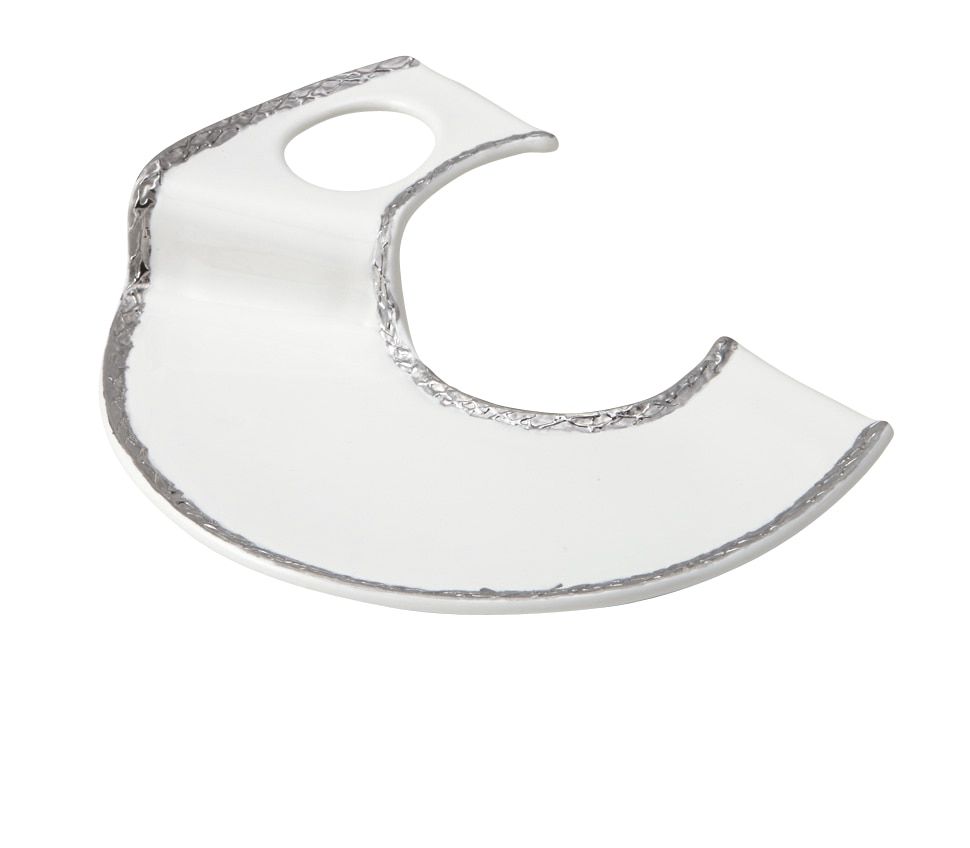 丸モ高木陶器 財富プラチナU型丸抜き三品盛 4A151-15 1個（ご注文単位1個）【直送品】