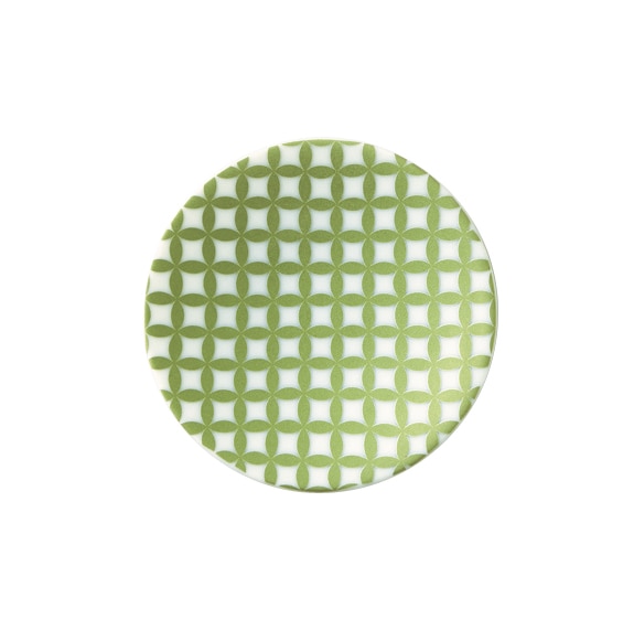 丸モ高木陶器 ラスター緑豆皿七宝 4A172-07 1個（ご注文単位1個）【直送品】