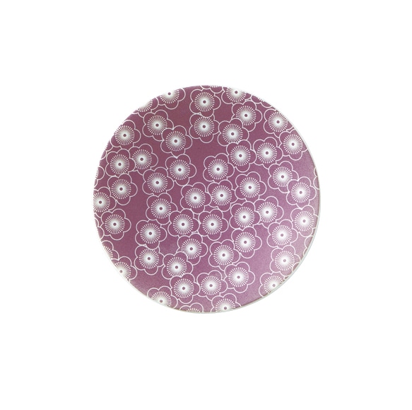 丸モ高木陶器 ラスターピンク豆皿梅 4A172-14 1個（ご注文単位1個）【直送品】