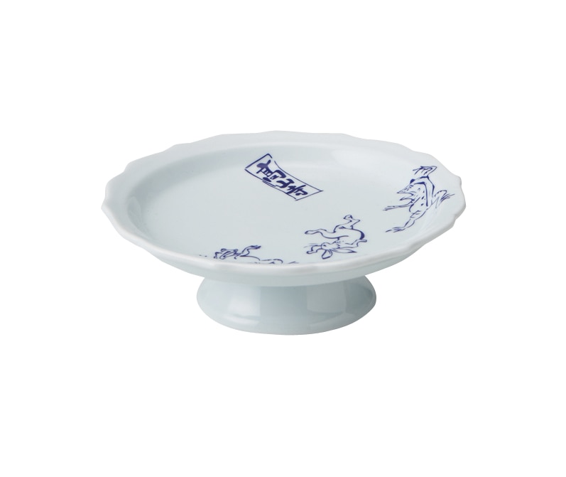 丸モ高木陶器 イングレ高山寺輪花高台皿 4A173-11 1個（ご注文単位1個）【直送品】