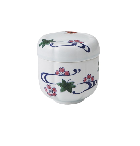 丸モ高木陶器 イングレ流水菊割蒸し碗 4A175-12 1個(ご注文単位1個)【直送品】