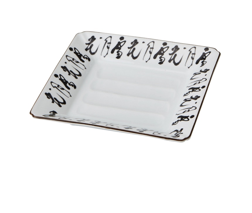 丸モ高木陶器 イングレ雪月花四方焼物皿 4A176-15 1個(ご注文単位1個)【直送品】