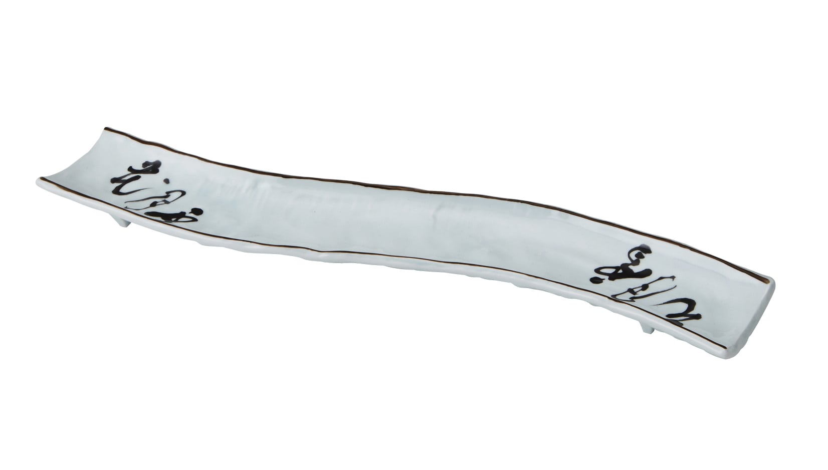 丸モ高木陶器 イングレ雪月花変形細長皿 4A176-17 1個(ご注文単位1個)【直送品】