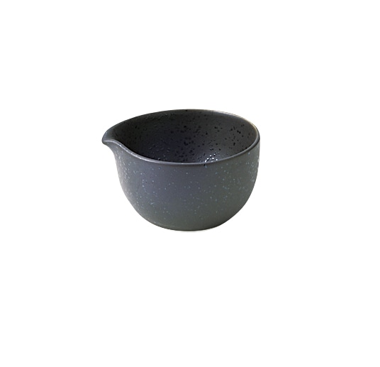 丸モ高木陶器 黒ガラス片口小付 4A177-05 1個(ご注文単位1個)【直送品】