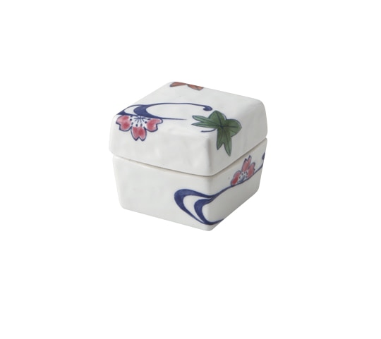 丸モ高木陶器 イングレ流水角蓋付珍味入 4A177-07 1個(ご注文単位1個)【直送品】