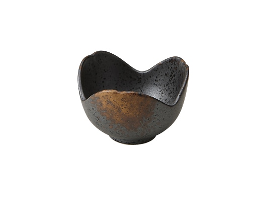 丸モ高木陶器 黒伊賀割山椒 4A177-13 1個（ご注文単位1個）【直送品】