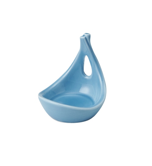 丸モ高木陶器 トルコ釉手付珍味 4A177-18 1個（ご注文単位1個）【直送品】