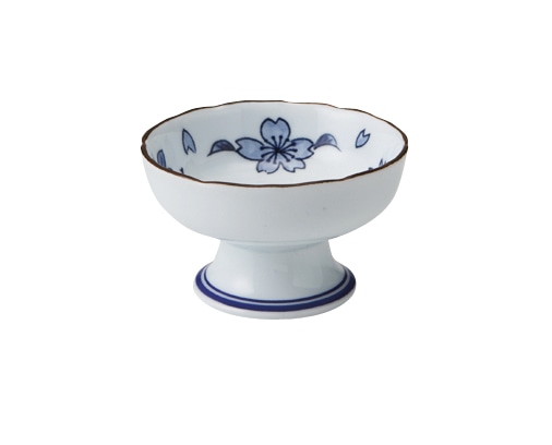 丸モ高木陶器 イングレ花散し高台小付 4A177-20 1個（ご注文単位1個）【直送品】