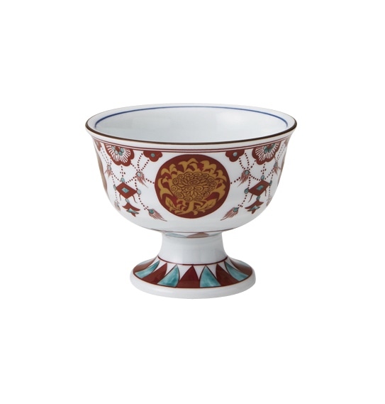 丸モ高木陶器 京瓔珞高台小鉢 4A178-14 1個（ご注文単位1個）【直送品】