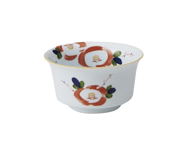 丸モ高木陶器 イングレ花絵反小鉢 4A179-08 1個（ご注文単位1個）【直送品】