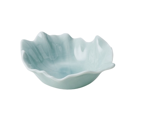 丸モ高木陶器 葉の小付緑 4A179-20 1個（ご注文単位1個）【直送品】