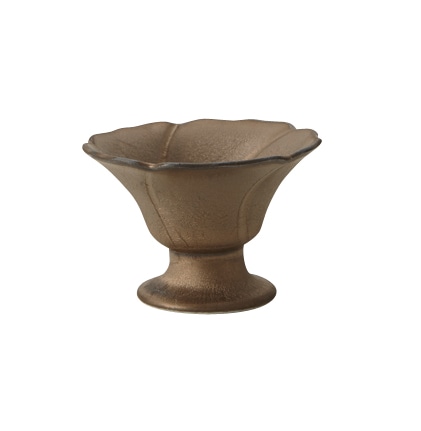 丸モ高木陶器 桃奈花型高台珍味ゴールド 4A179-35 1個（ご注文単位1個）【直送品】