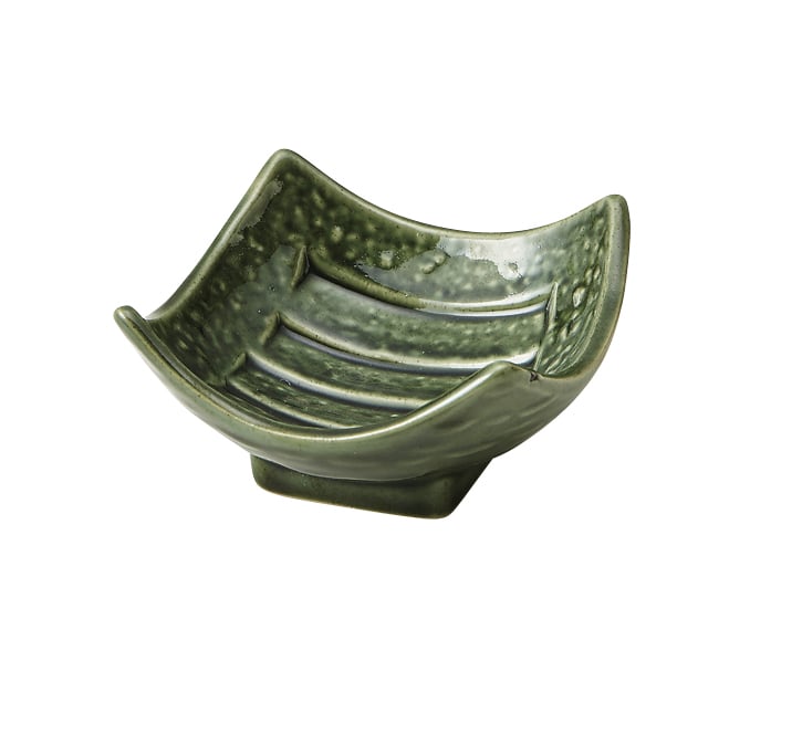 丸モ高木陶器 織部角小鉢 4A180-30 1個（ご注文単位1個）【直送品】