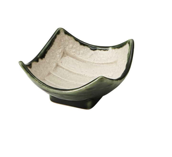 丸モ高木陶器 塗り分角小鉢 4A180-32 1個（ご注文単位1個）【直送品】