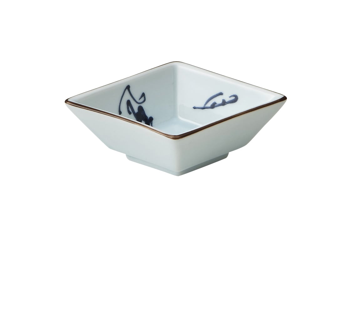 丸モ高木陶器 イングレ花鳥風月菱形小付 4A180-45 1個（ご注文単位1個）【直送品】