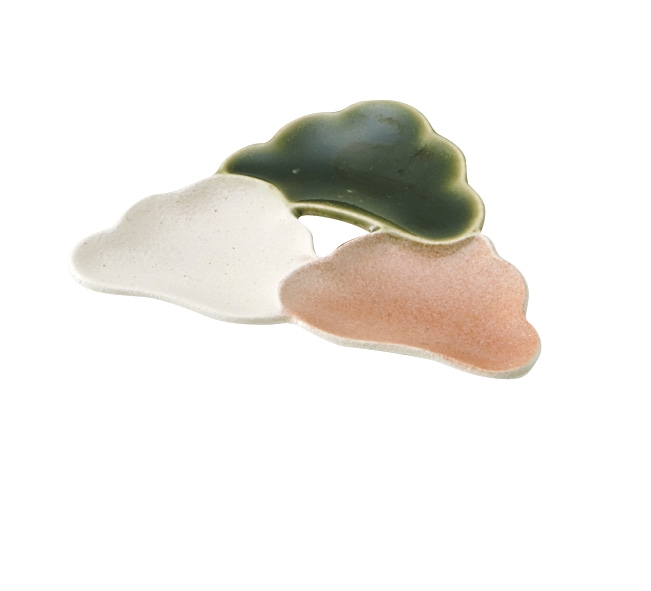 丸モ高木陶器 三色松型小皿 4A180-46 1個（ご注文単位1個）【直送品】