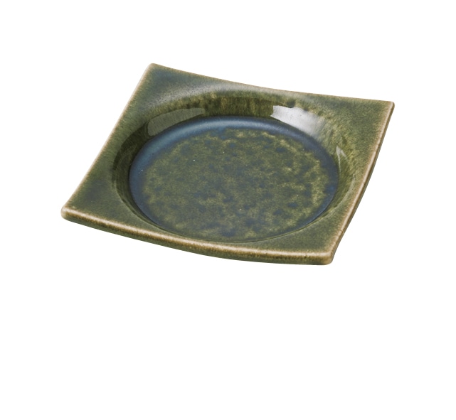 丸モ高木陶器 角丸小皿オリベ窯 4A181-05 1個（ご注文単位1個）【直送品】