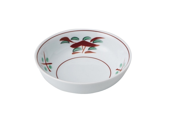 丸モ高木陶器 赤絵花丸取鉢 4A181-17 1個（ご注文単位1個）【直送品】