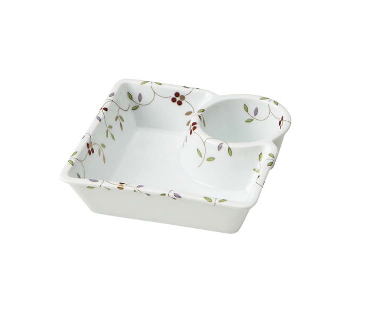 丸モ高木陶器 南天仕切鉢 4A182-02 1個(ご注文単位1個)【直送品】