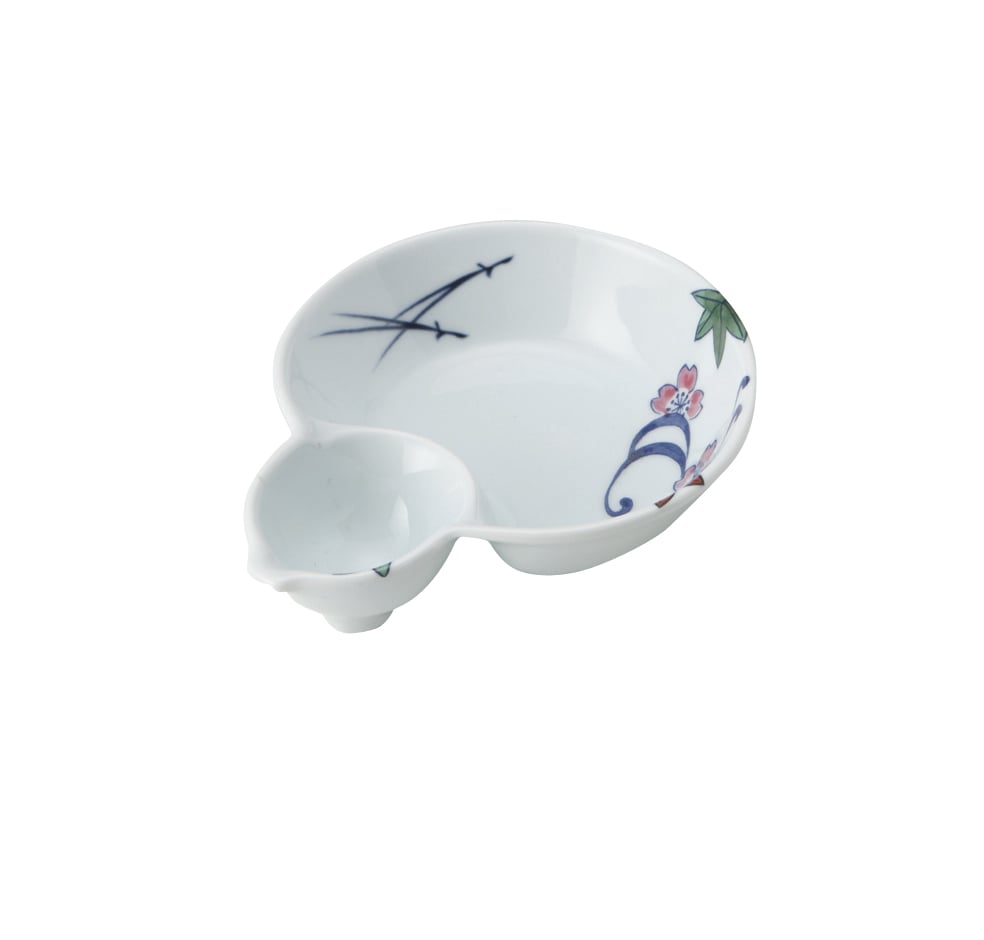 丸モ高木陶器 イングレ流水瓢型千代口付鉢 4A182-11 1個(ご注文単位1個)【直送品】