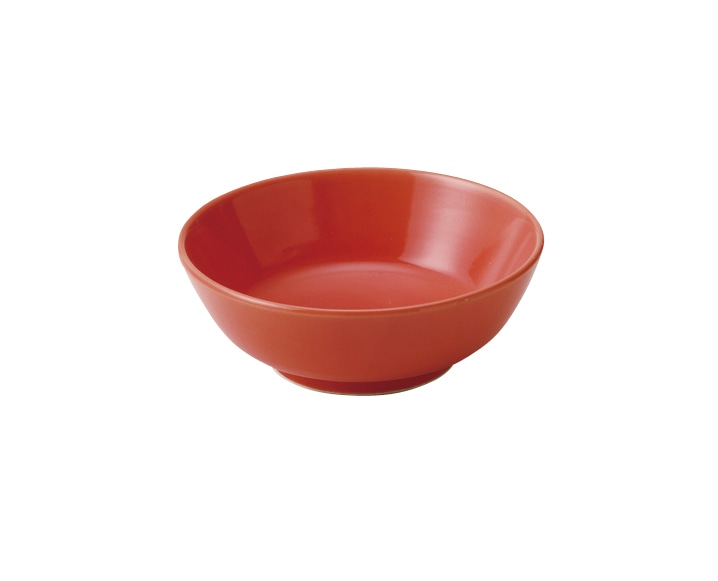 丸モ高木陶器 赤釉丸鉢 4A182-14 1個(ご注文単位1個)【直送品】