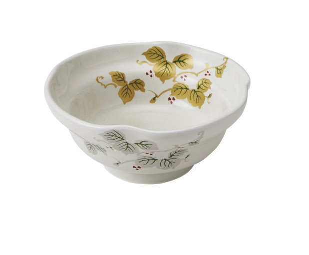 丸モ高木陶器 金銀葡萄絵四方押小鉢 4A187-07 1個(ご注文単位1個)【直送品】