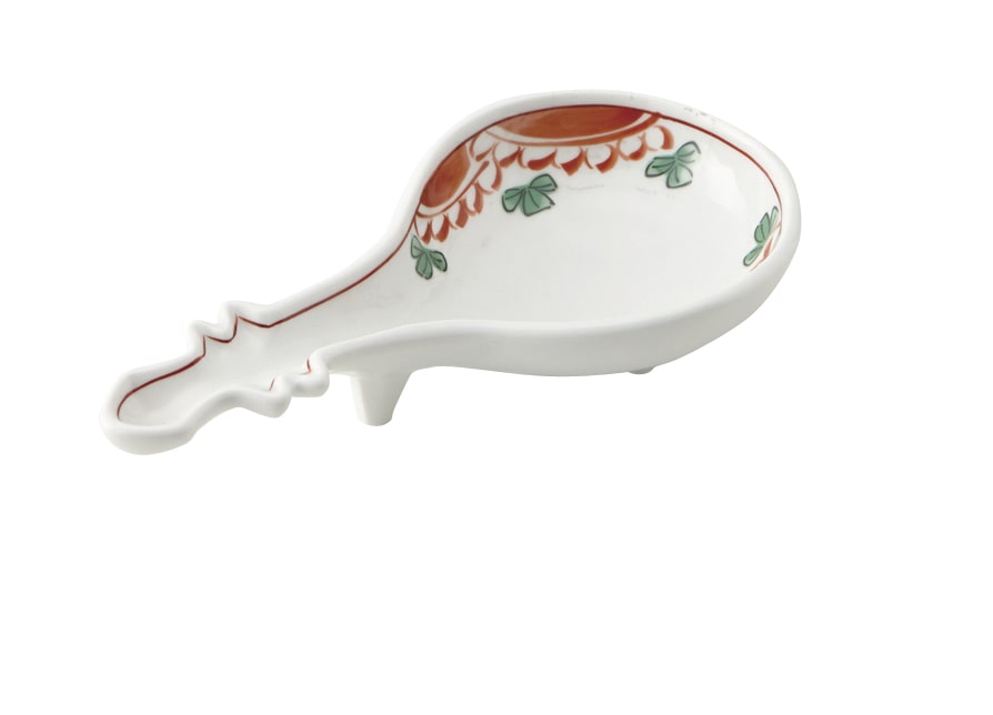 丸モ高木陶器 イングレ赤絵びわ型小鉢 4A188-09 1個（ご注文単位1個）【直送品】