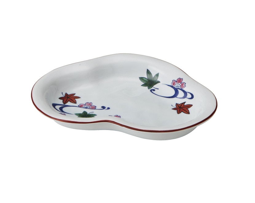 丸モ高木陶器 イングレ流水木甲皿 4A189-02 1個（ご注文単位1個）【直送品】