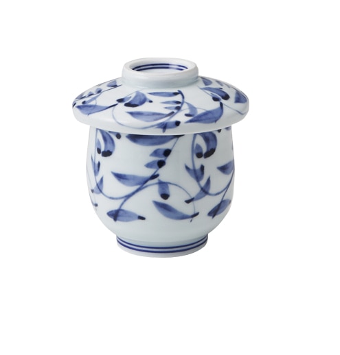 丸モ高木陶器 イングレ染付唐草蒸し碗 5A191-08 1個（ご注文単位1個）【直送品】