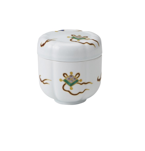 丸モ高木陶器 錦宝尽し菊割蒸し碗 4A191-14 1個（ご注文単位1個）【直送品】