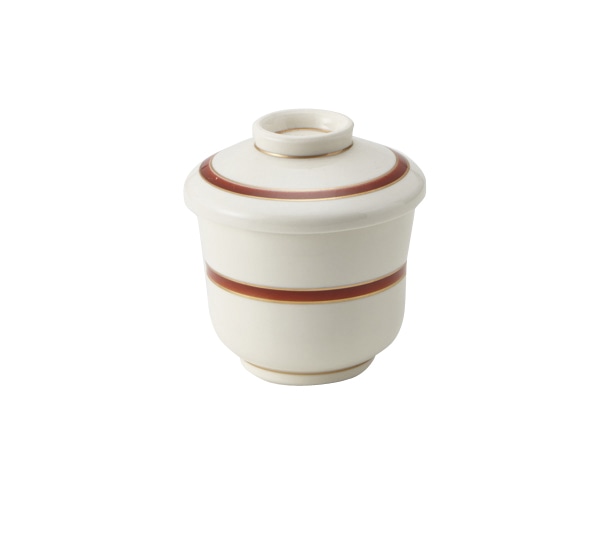 丸モ高木陶器 高来赤金筋ミニ蒸し碗 4A192-13 1個（ご注文単位1個）【直送品】