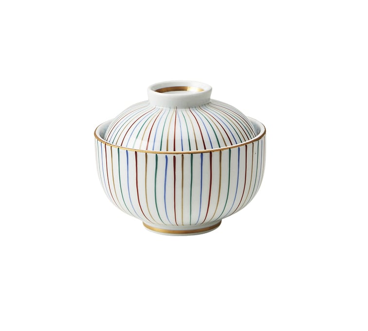 丸モ高木陶器 色十草蓋物 4A195-06 1個（ご注文単位1個）【直送品】