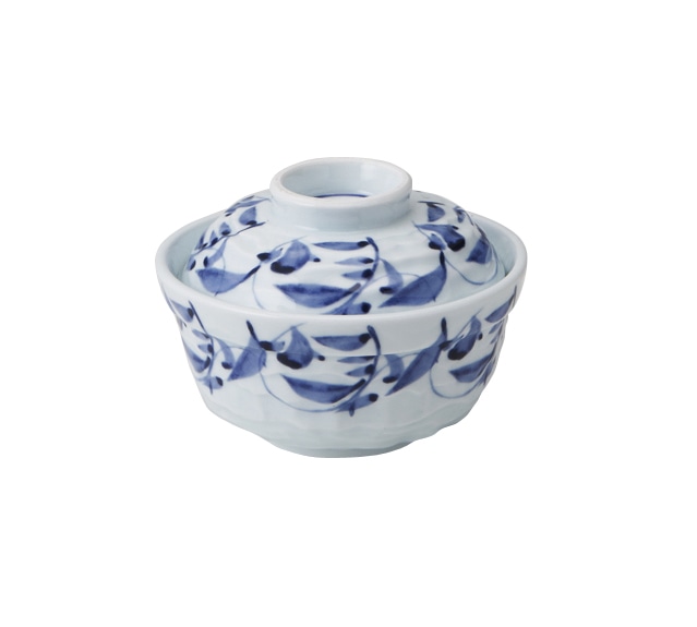 丸モ高木陶器 イングレ染付唐草小蓋物 4A195-09 1個（ご注文単位1個）【直送品】