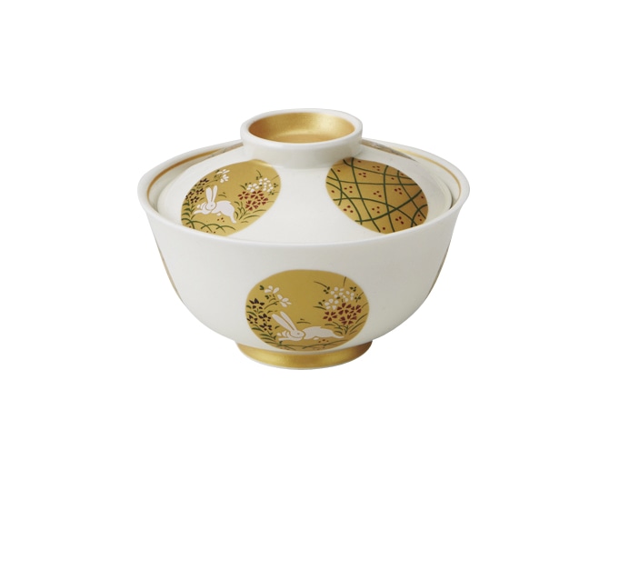 丸モ高木陶器 金彩丸紋反蓋物 4A195-13 1個（ご注文単位1個）【直送品】