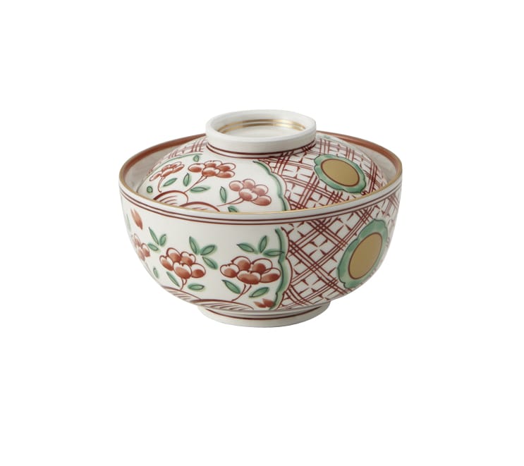 丸モ高木陶器 黄釉金丸紋蓋物 4A195-17 1個（ご注文単位1個）【直送品】