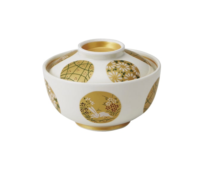 丸モ高木陶器 金彩丸紋蓋物 4A195-22 1個（ご注文単位1個）【直送品】