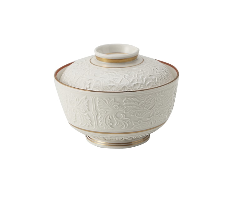 丸モ高木陶器 高麗唐草蓋物 4A196-02 1個（ご注文単位1個）【直送品】