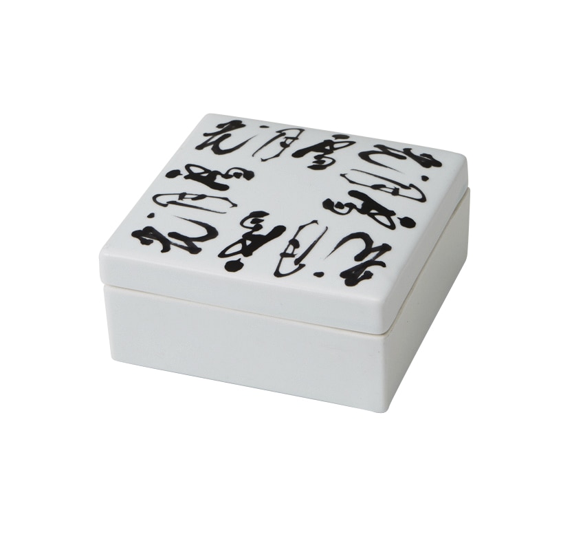 丸モ高木陶器 イングレ雪月花正角蓋物 4A196-14 1個（ご注文単位1個）【直送品】