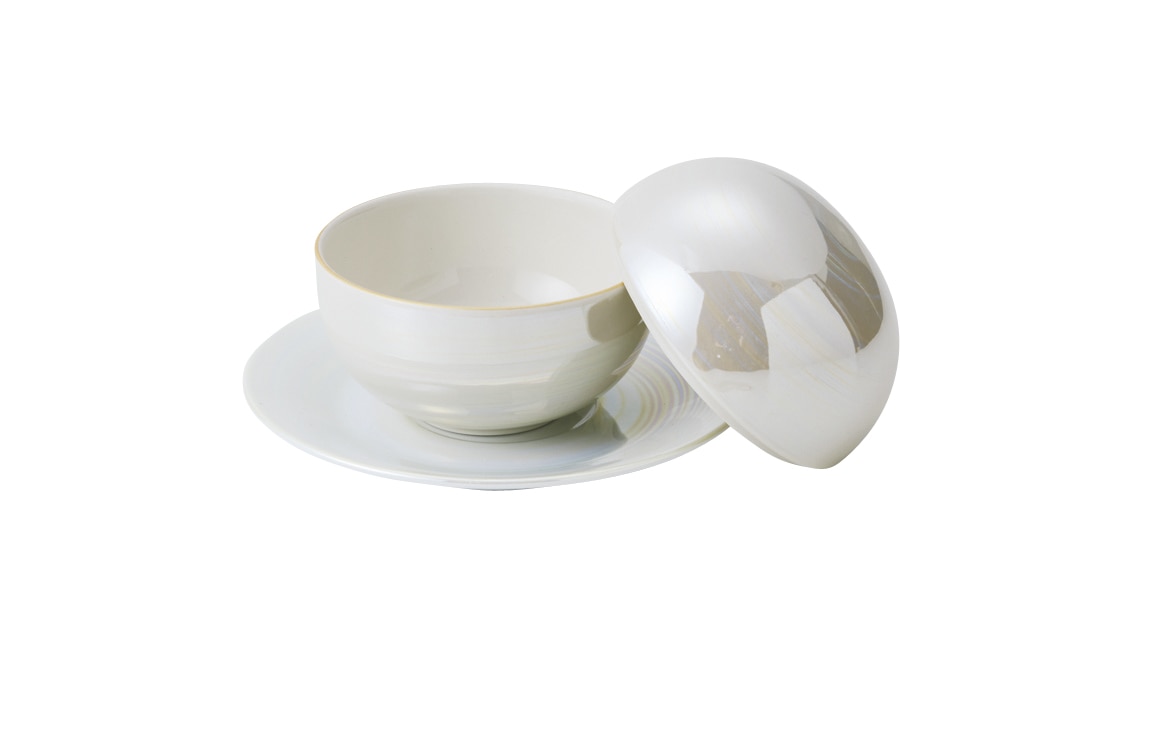 丸モ高木陶器 ラスター丸蓋物用皿 4A196-19 1個（ご注文単位1個）【直送品】