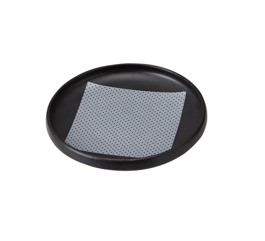 丸モ高木陶器 黒釉銀彩向付 4A199-17 1個（ご注文単位1個）【直送品】